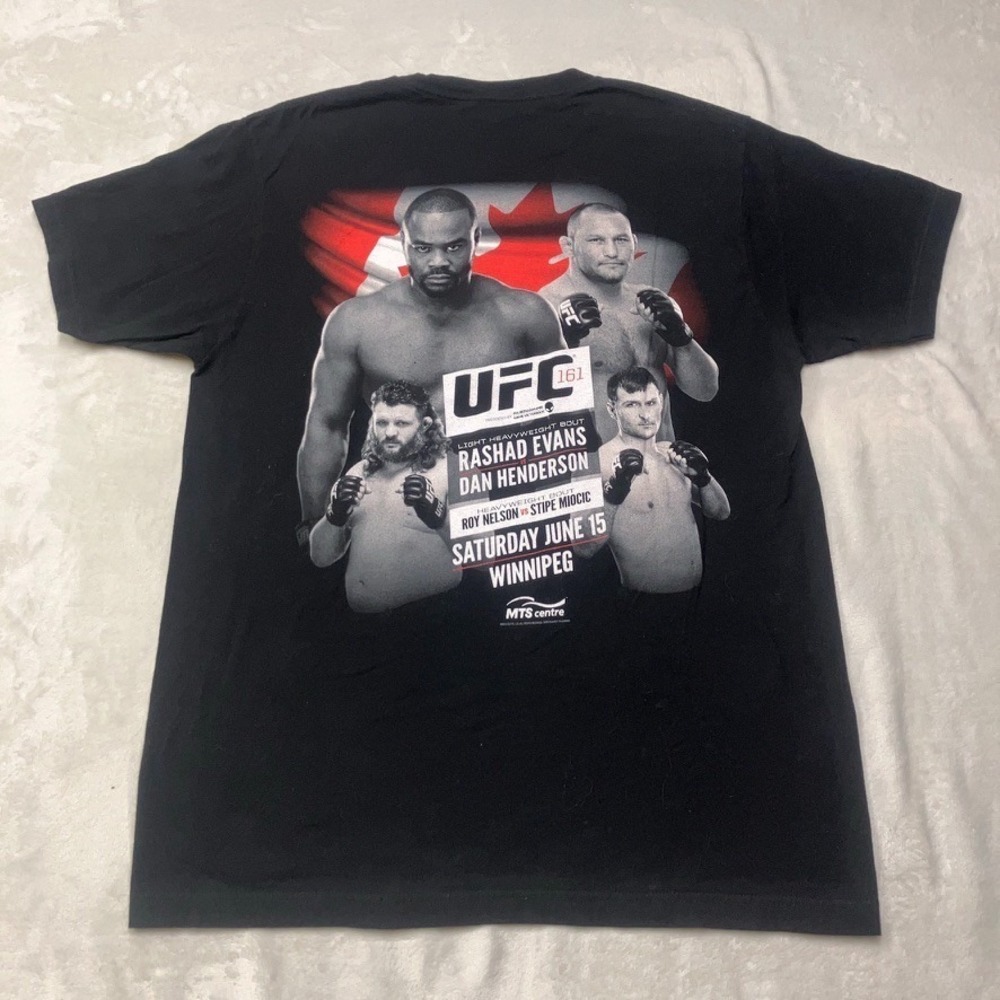 UFC‎ 161 Evans vs Henderson 2013 Mens Large T Shirt Promo MMA Fight Black Tee